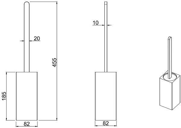 Ершик для унитаза Allen Brau Infinity хром 6.21009-00