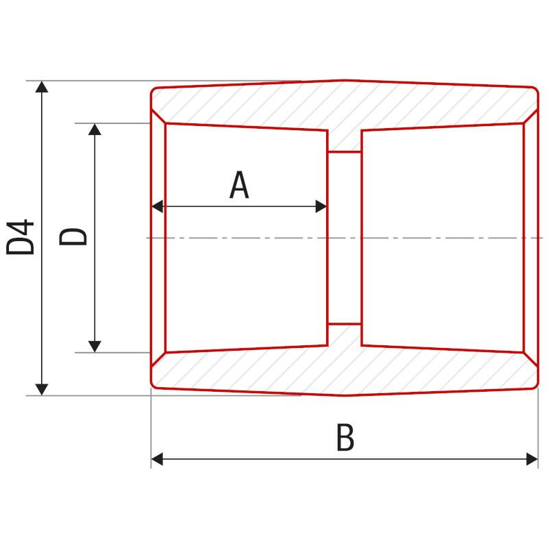 Муфта полипропиленовая FV-Plast 16 мм сварка AA201016000
