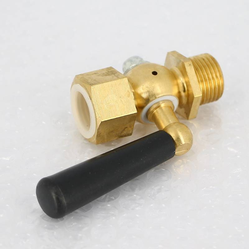 Кран для манометра Росма НВ G1/2 ручка черная 6159