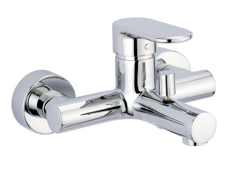 Смеситель для ванны и душа Cisal Lineaviva двухвентильный хром LV00013021