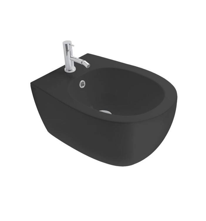 Биде подвесное Globo 4ALL 360х540х270 мм черный матовый MDS09AR