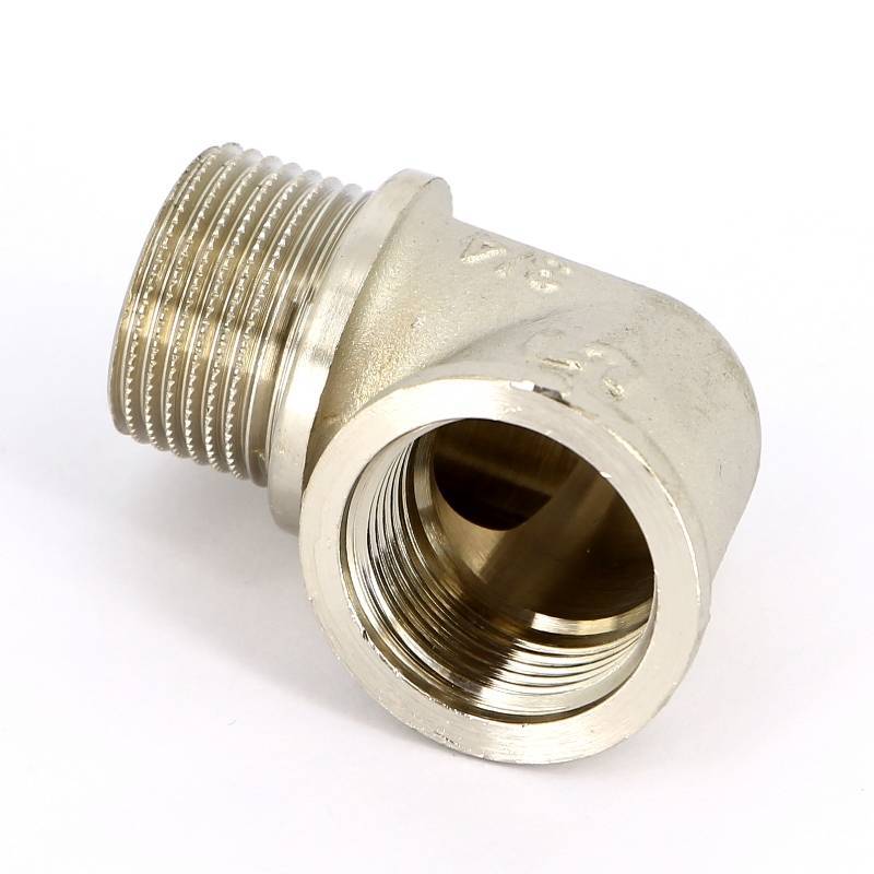 Угол 90° НВ Uni-Fitt 3/4 никелированный с упором 612N3300