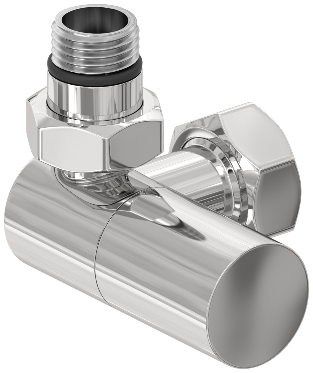 Вентиль регулировки температуры Сунержа 3D левый цилиндр G 1/2 x G 3/4 без покрытия 00-1402-1234