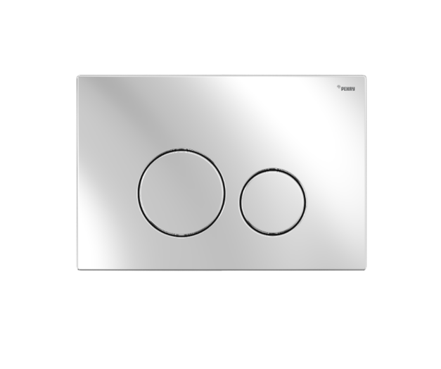 Панель смыва, РЕХАУ, NOVA ORB STEEL, для унитаза, шгв 245.5-6.8-165.5, с круглыми клавишами, нержавеющая сталь, цвет-сталь глянцевая