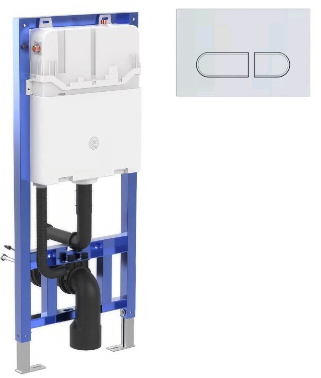 Инсталляция для унитаза Hogibe Smartflow 500х120х1135 мм клавиша хром SF19007905C