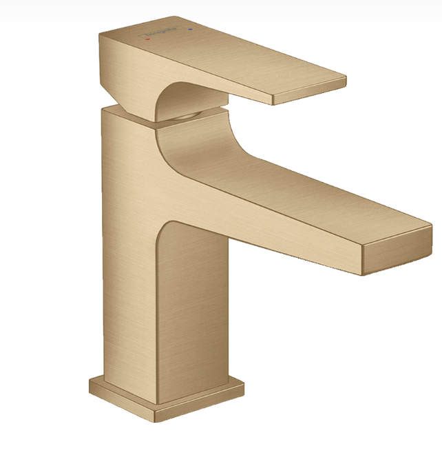 Смеситель для раковины Hansgrohe Metropol 110 с петлевой рукояткой шлифованная бронза 32500140