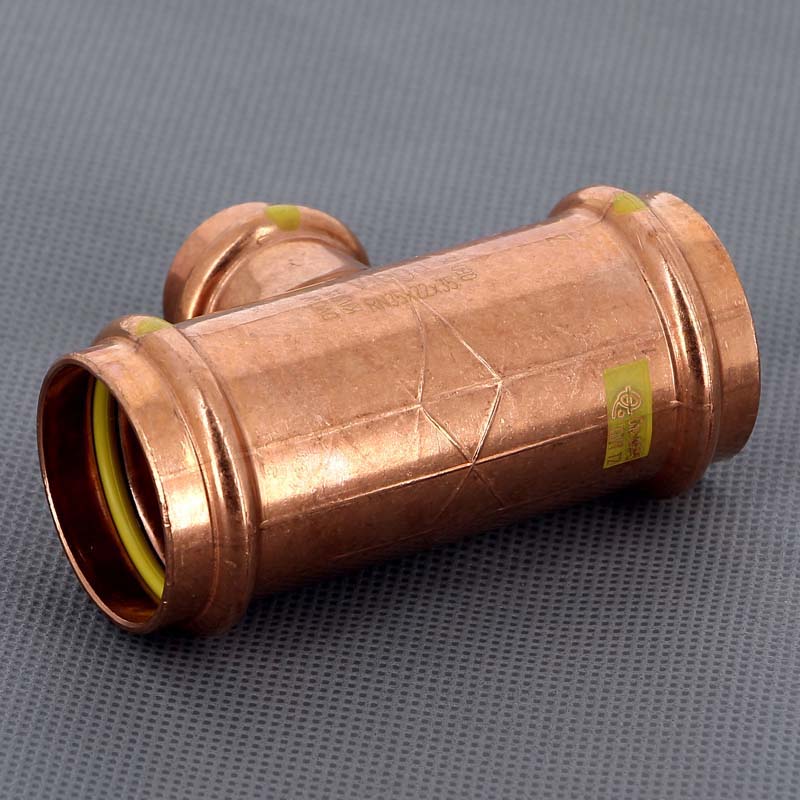 Тройник пресс медный Viega Profipress G 35x22x35 мм 346072