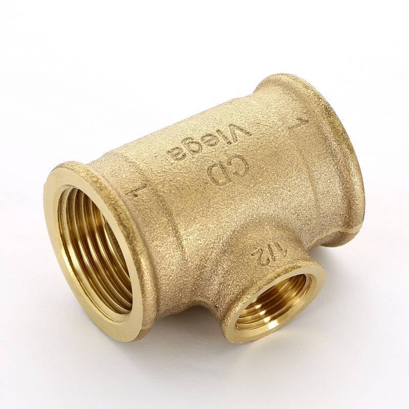 Тройник бронзовый Viega 1x1/2x1 ВР 362515