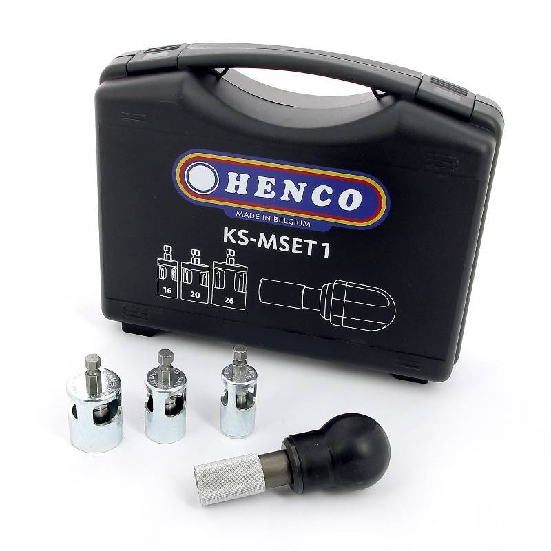 Набор калибраторов Henco 16-20-26 мм с ручкой KS-K и насадками KS-MSET1