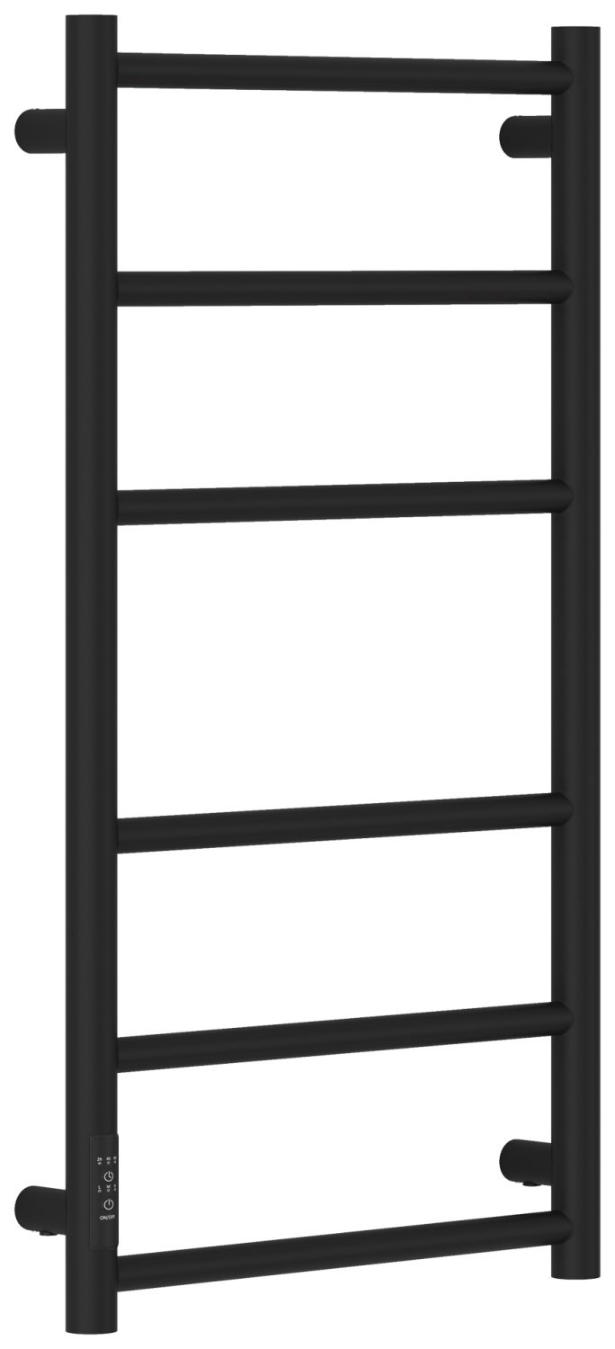 Полотенцесушитель электрический Стилье Формат 27 43.2х80 см прямая левое подключение чёрный матовый 31529-8040