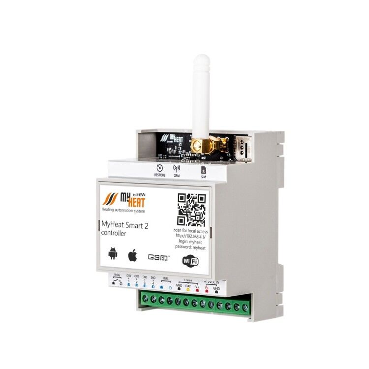 Контроллер MyHeat SMART 2 для систем отопления GSM Wi-Fi