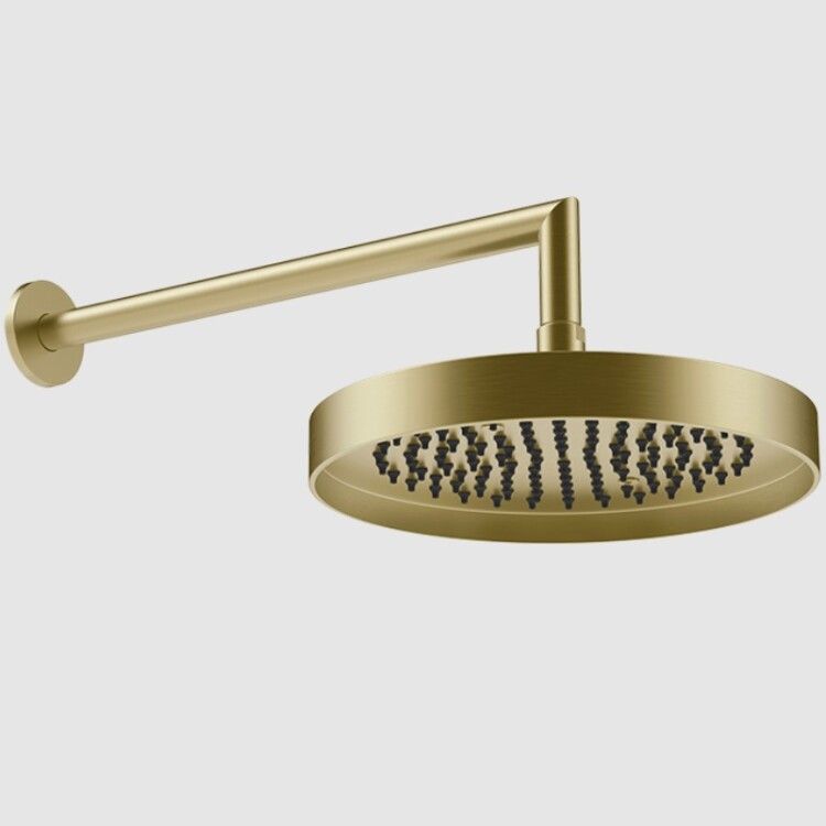 Верхний душ Gessi Ventaglio 250x250 мм с держателем Brushed Brass PVD 63045727