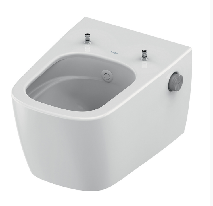 Унитаз подвесной безободковый TECE TECEneo с гигиеническим душем 368х540х365 мм 9700205