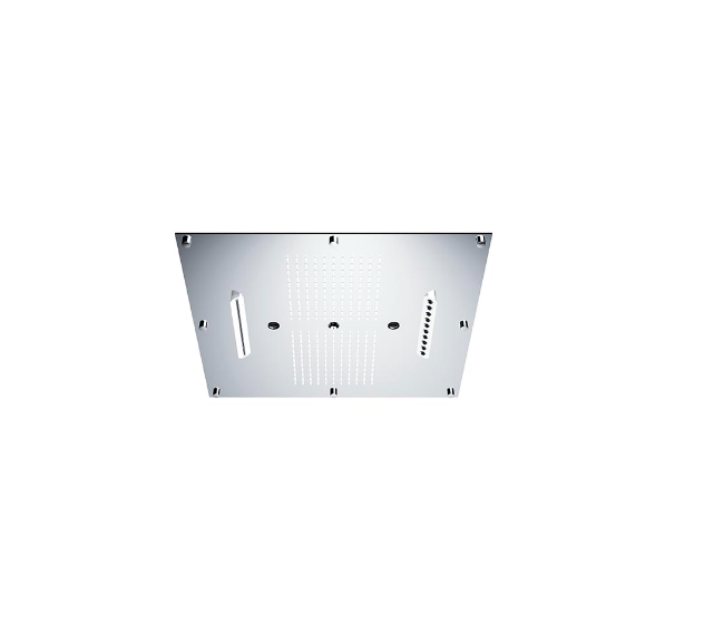 Верхний душ Gessi New Mydream 550x500 мм потолочный встраиваемый 3 режима шампань брашированная 23092XNSCHMB