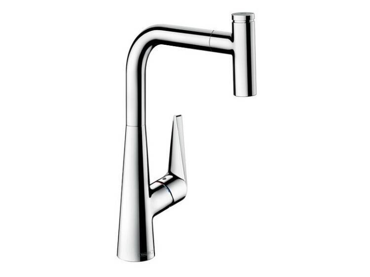 Смеситель для кухни Hansgrohe Talis Select M51 300 с вытяжным изливом сталь 72821800