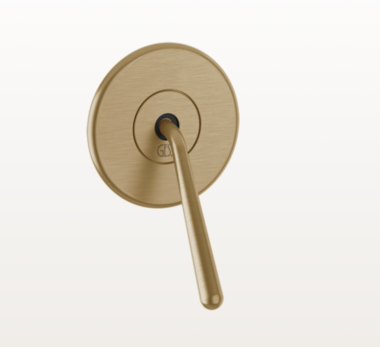 Смеситель для душа Gessi Goccia встраиваемый Warm Bronze Brushed PVD 33044726