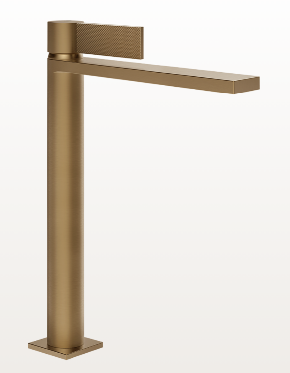 Смеситель для раковины, Gessi, Inverso Diamantato, на раковину/столешницу, цвет-Deep Bronze Brushed PVD