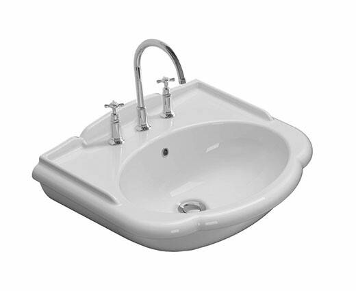 Раковина Globo Paestum 620х520х220 мм 1 отверстие для смесителя PA057BI