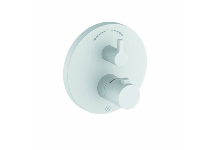 Смеситель для душа Kludi Nova Fonte Puristic термостат встраиваемый белый матовый 208305315