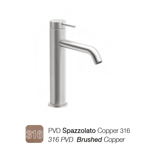 Смеситель для раковины, Almar, на раковину/столешницу, цвет-Copper Brushed PVD 316 (Товар заказной, возврату не подлежит)