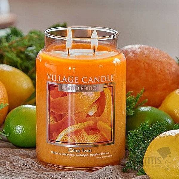 Ароматическая свеча Village Candle Цитрусовый микс 602 г 10066