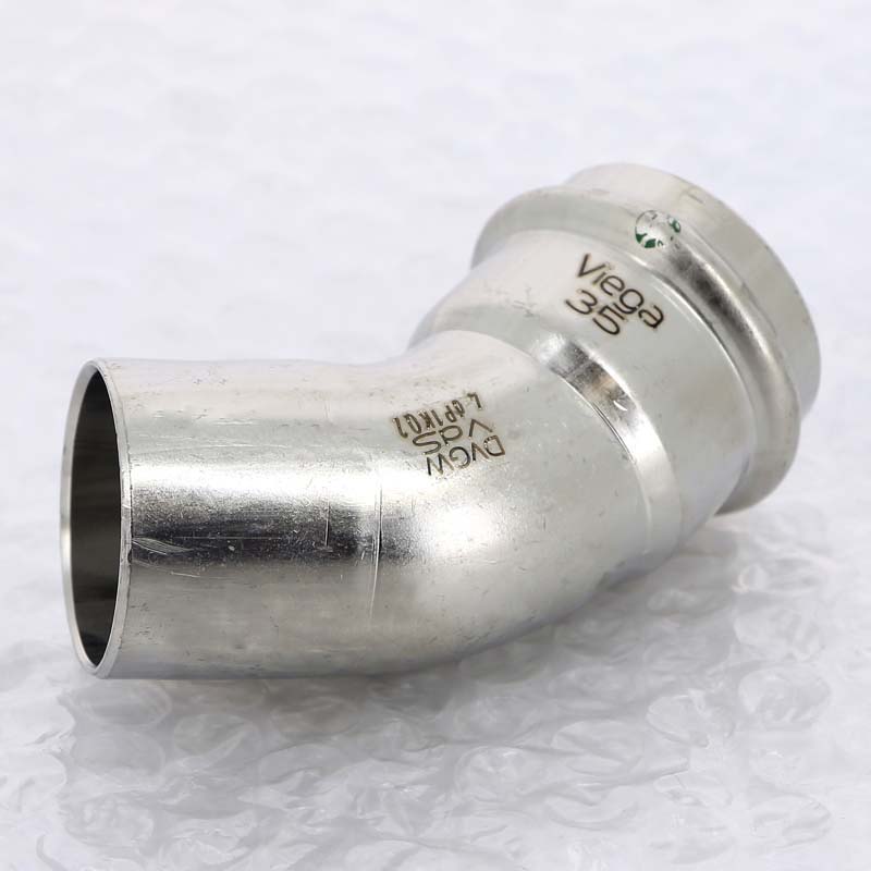 Угол-вставка пресс 45° Viega Sanpress Inox 35 мм 435424