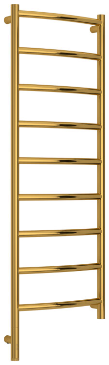 Полотенцесушитель электрический Сунержа Галант 3.1 1200x400 мм МЭМ нижнее слева золото HOG0360001240