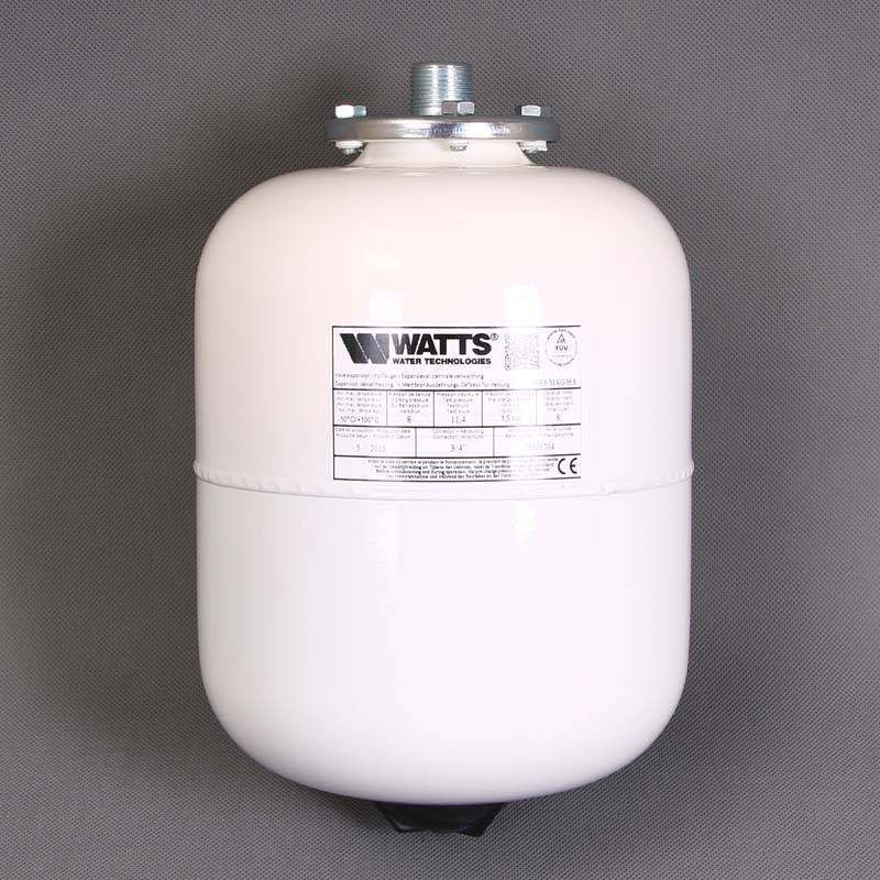 Расширительный бак для отопления Watts MAG-H 8 л 3/4 белый 10017987