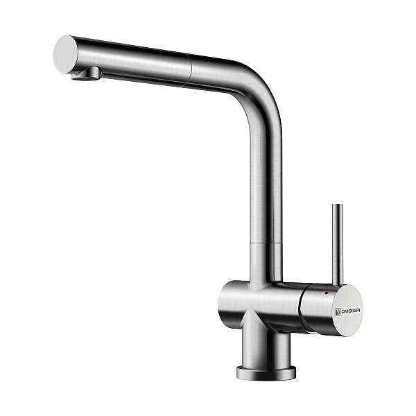 Смеситель для кухни с выдвижным изливом Omoikiri Koriyama-BN нержавеющая сталь 4991006