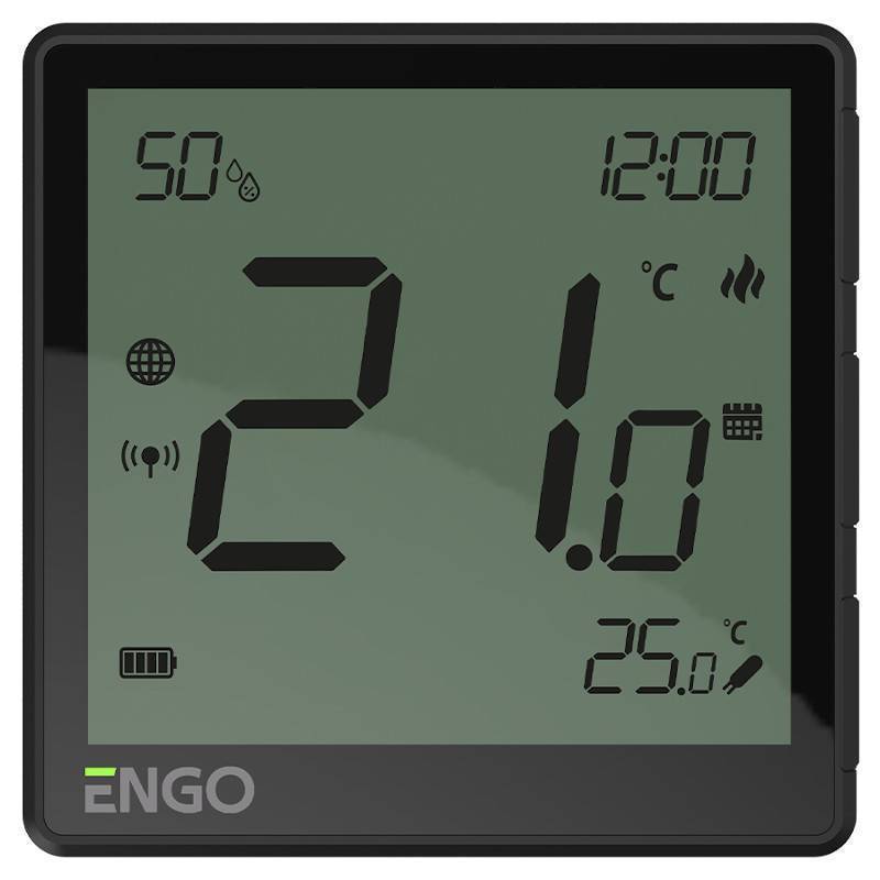 Термостат ENGO Controls One комнатный встраиваемый WiFi/Zigbee черный EONE-230B