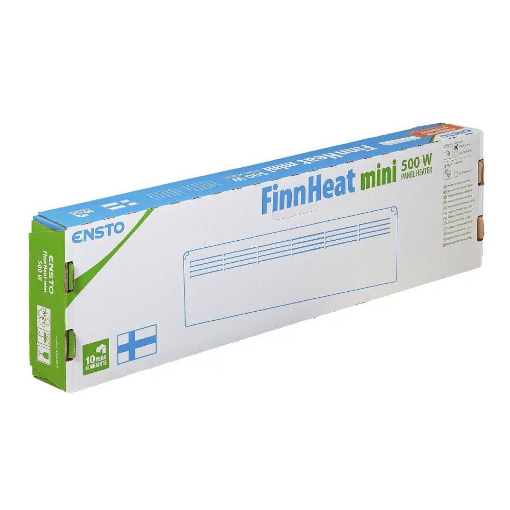 Конвектор электрический Ensto FinnHeat Mini 500 Вт механический термостат EPHBMM05PR