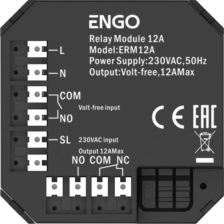 Модульное реле SALUS Controls ERM12A 12 А ERM12A
