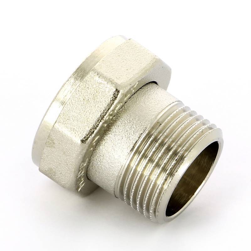 Соединение с накидной гайкой НВ Uni-Fitt 1 x 1 1/4 никелированное с плоской прокладкой 624N4500