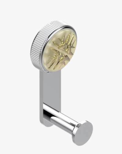 Крючок THG Paris Hirondelles Gold stamped одинарный 53х49х123 мм хром A4LA02517