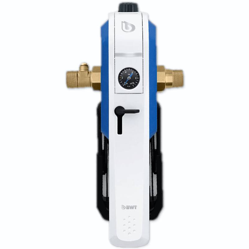 Фильтр рычажный BWT E1 Neu HWS 3/4 100 мкм для холодной воды с редуктором 840384