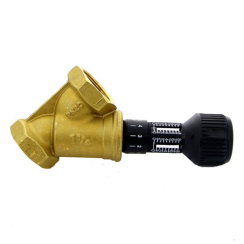 Клапан балансировочный ручной Cimberio CIM 727OT 1 1/4 ВВ с фиксацией настройки CIM 727OT N 1 1/4