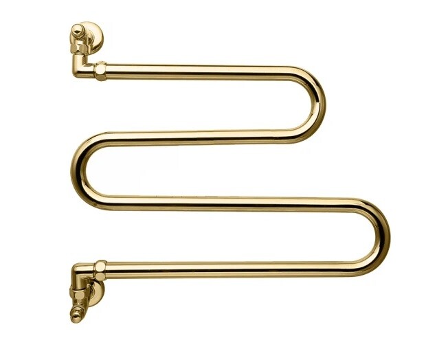 Полотенцесушитель водяной Margaroli Vento 406 500x125x485 мм золото 406 GO