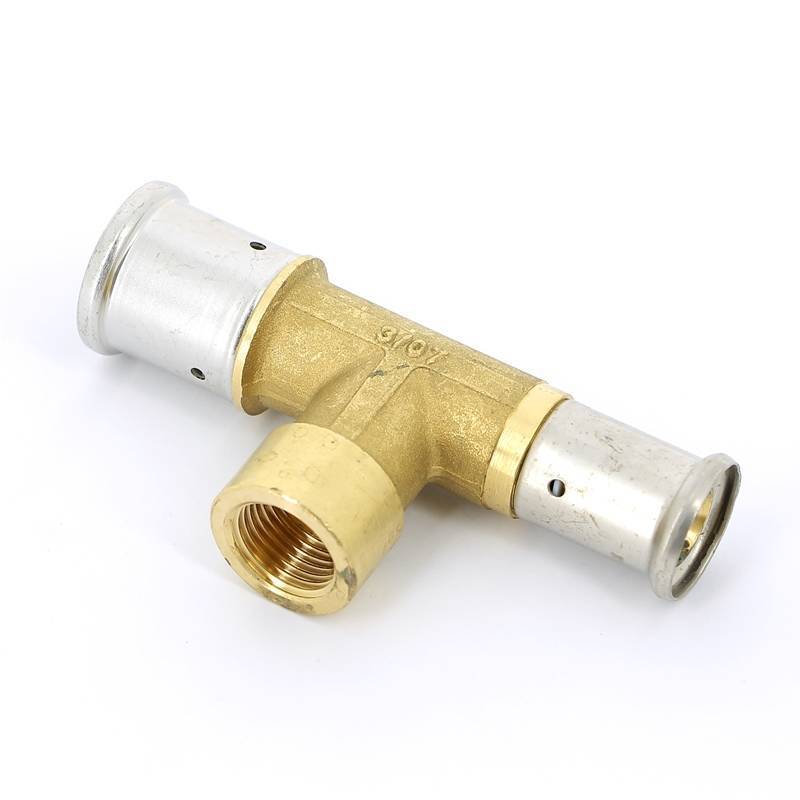 Тройник пресс-В Henco 26x1/2x20 мм 13P-260420