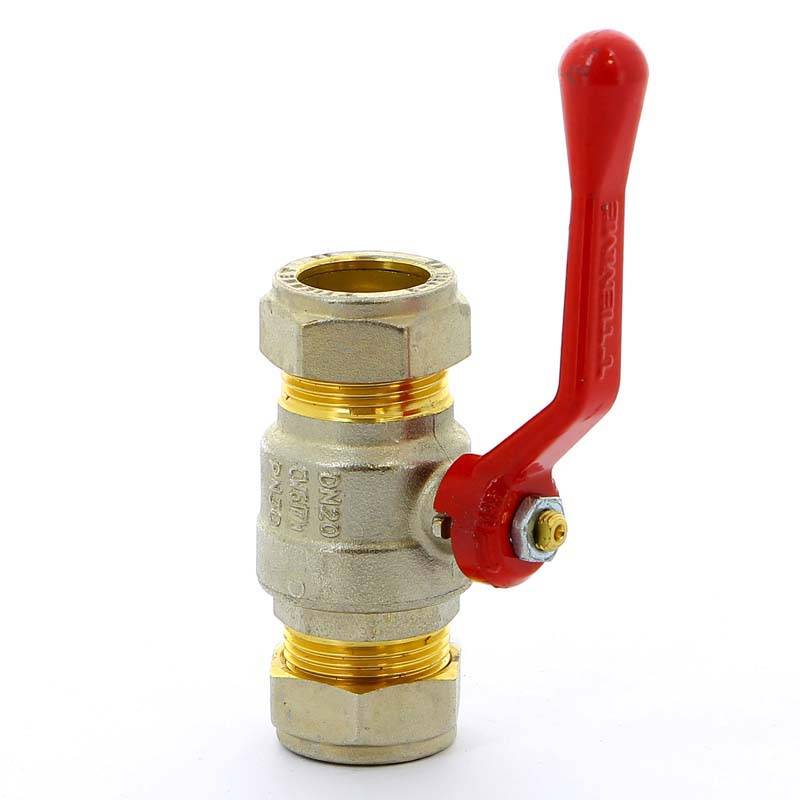 Кран шаровый обжимной Tiemme 2140 22 мм с рычагом 2140002