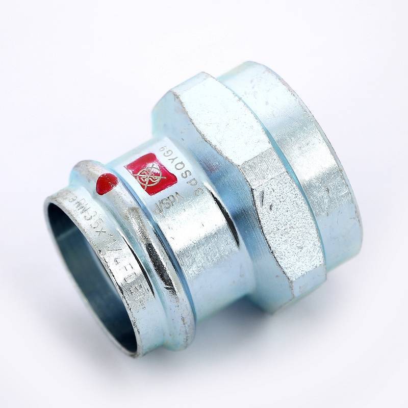 Муфта переходная пресс-В Viega Prestabo 35х1 1/4 оцинкованная сталь 642204