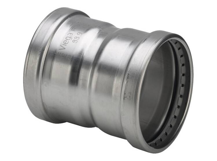 Муфта Viega Sanpress Inox XL 64 мм нержавеющая сталь 578084