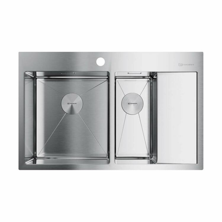 Кухонная мойка OMOIKIRI Akisame 78-2L 780x510 мм нержавеющая сталь 4973062