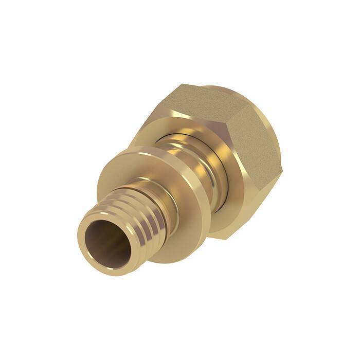 Соединение прямое TECE TECEflex с накидной гайкой 20 x 1/2 латунь 767575