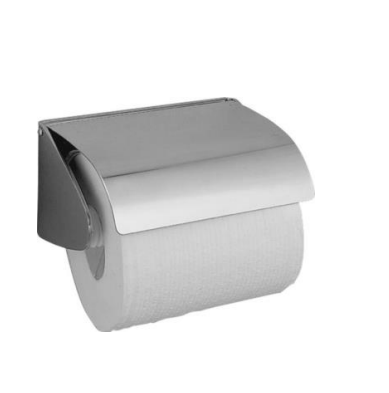 Держатель туалетной бумаги Nofer Classic с крышкой 130x105x70 мм сталь матовая 05013.S
