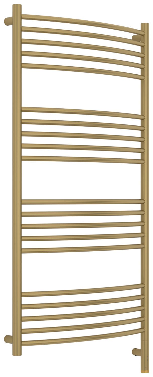 Полотенцесушитель электрический Сунержа Богема 3.1 выгнутая 60х120 см правый золотой шёлк матовый 32-6003-1260