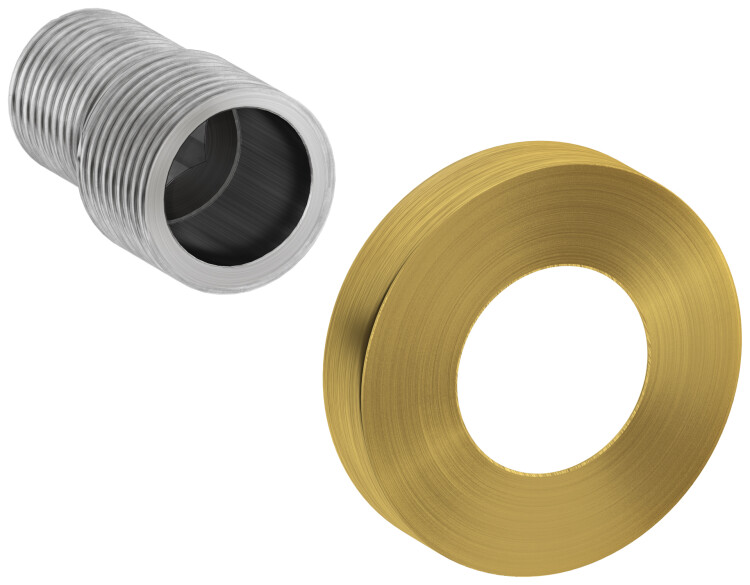 Отражатель Сунержа TUBE с эксцентриком нержавеющая сталь состаренная латунь 051-1507-0000