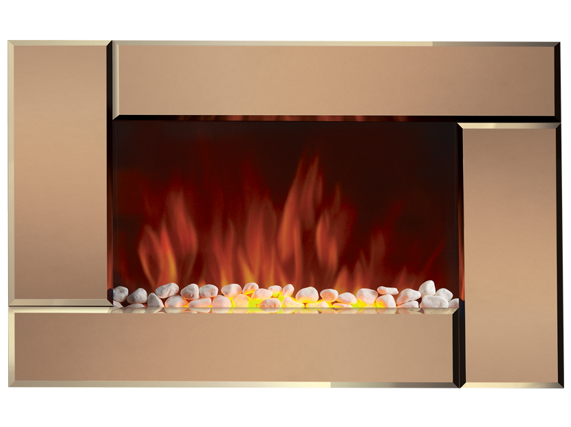 Камин электрический настенный Electrolux EFP/W-2000S Bronze зеркальный