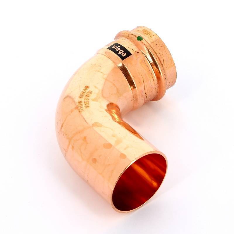 Угол-вставка 90° пресс Viega Profipress 54 мм медь 291716