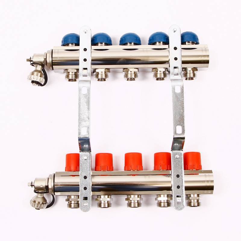 Коллекторная группа с балансировочными и термостатическими вентилями UNI-FITT 1x3/4 EK 5 выходов 441E4305