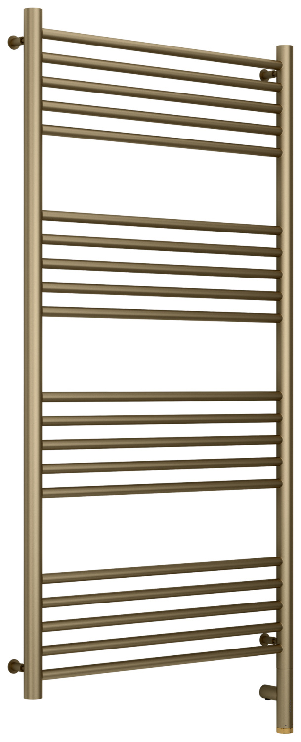 Полотенцесушитель электрический Сунержа Богема 3.0 прямая 632х1324 мм правое золотой шёлк матовый 32-5805-1260